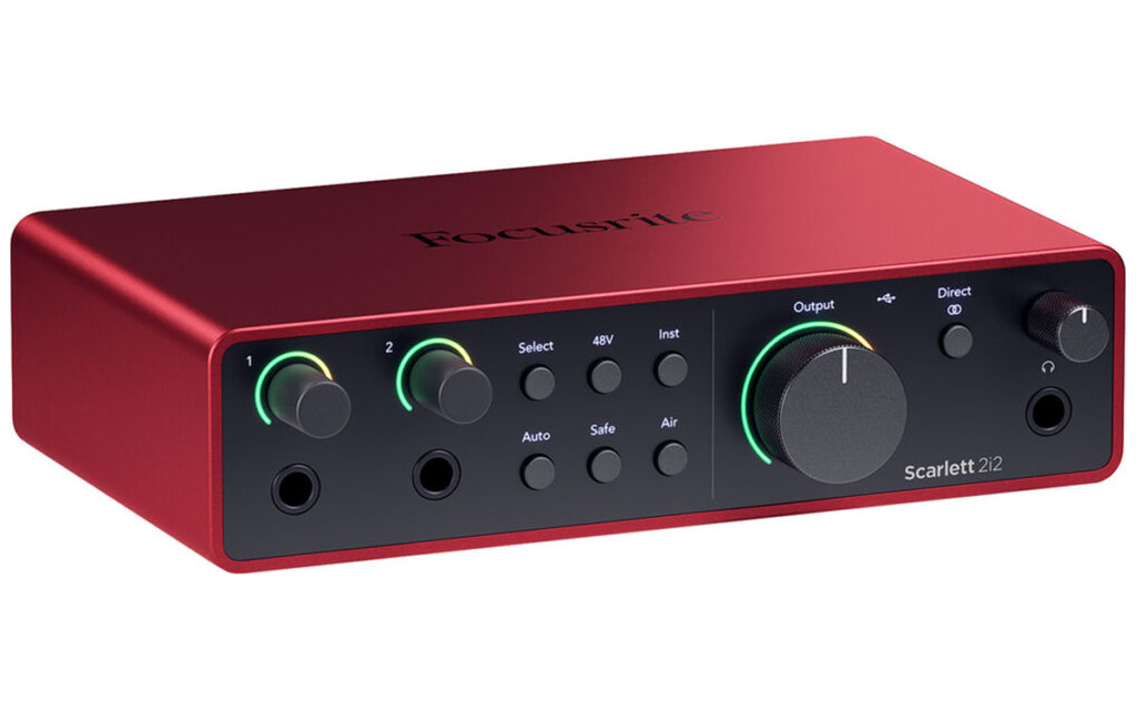 Focusrite Scarlett 2i2 4th Gen Usb Audio Interface